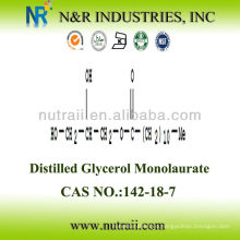 Proveedor confiable Glycerol destilado Monolaurate GML Polvo